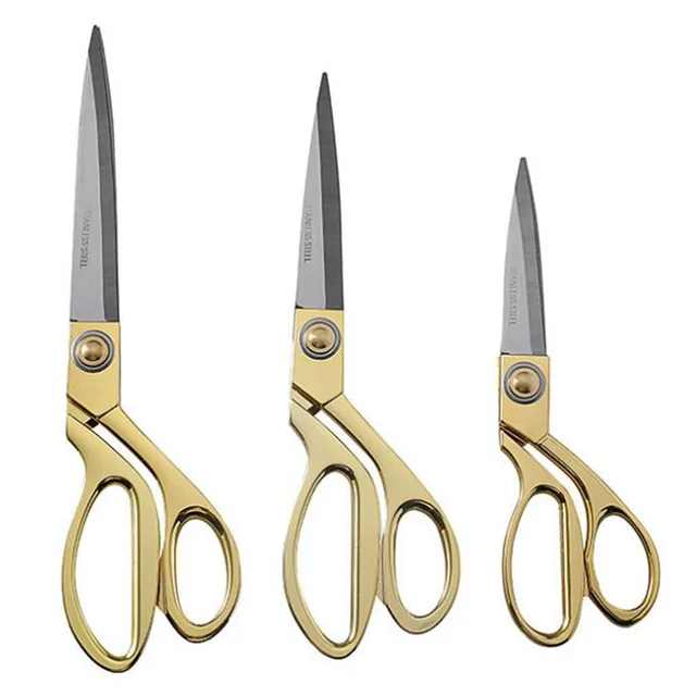 Dropship One Pair Of Golden Fabric Scissors Stainless Steel Sharp Tailor  Scissors Clothing Scissors Professional Heavy Duty Dressmaking Shears  Sewing Tailor to Sell Online at a Lower Price
