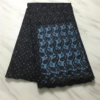 

Latest french lace fabric with cord guipure latest high quality african Water-soluble fabric 2020 african guipure lace fabric