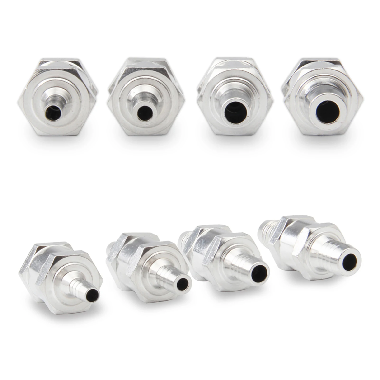 Aluminum Alloy Car One Way 6/8/10/12mm Valves Aluminium Alloy Fuel Non Return Check Valve One Way Fit Carburettor