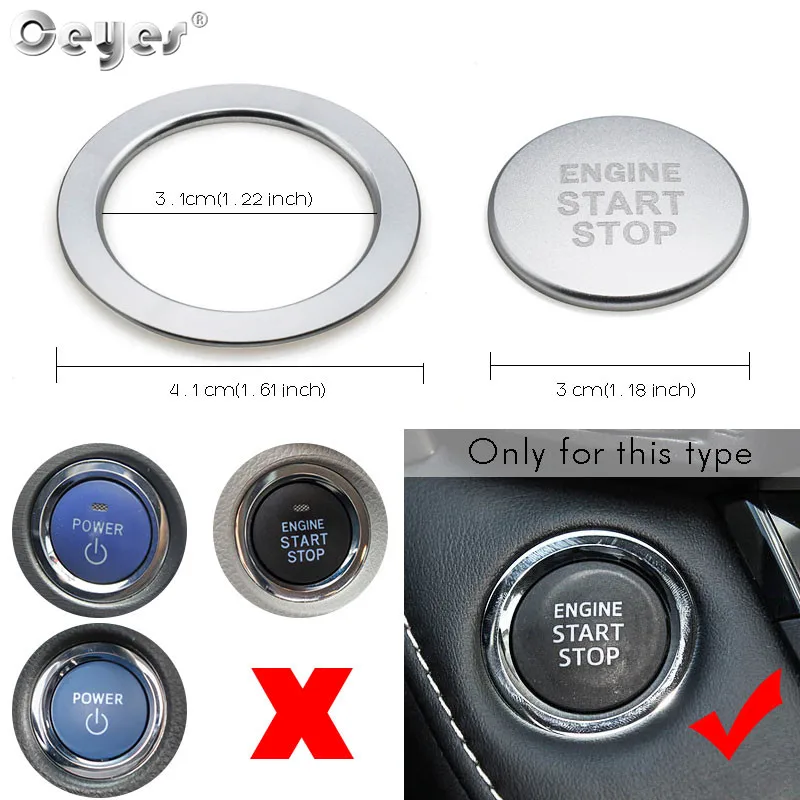 Start Engine Button Ring for TOYOTA (26)
