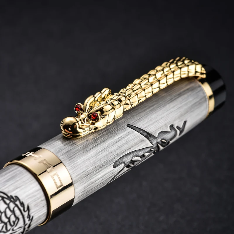 Jinhao Ручка с драконом Подарочная коробка Письма каллиграфия офисная деловая