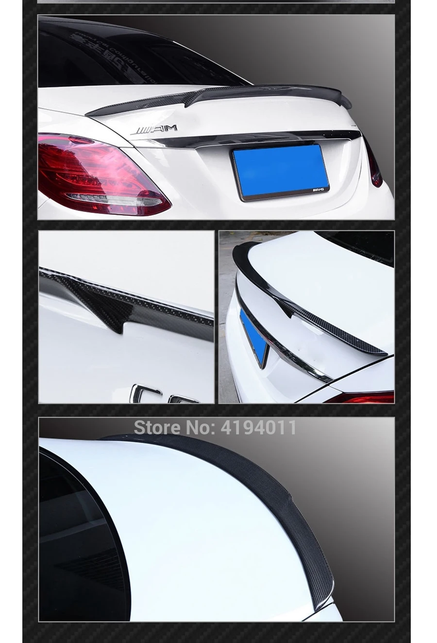 Карбоновый спойлер заднего бампера загрузки крышка багажника для Mercedes Benz W213 E Class 4-дверный седан E200 E220 E250 E300