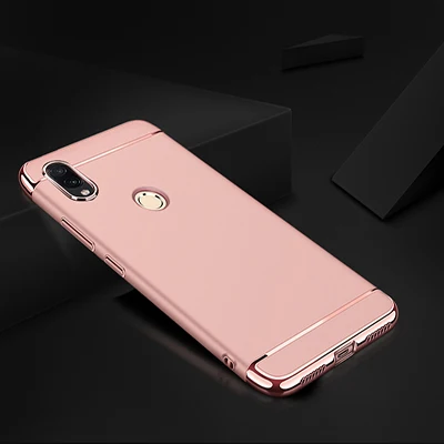 Роскошный чехол с покрытием для Xiaomi Redmi 7 4X 4A Note 6 Pro, жесткий чехол на заднюю панель для Redmi Note 7 Pro Redmi S2 6A 6 Pro, чехол для телефона - Цвет: Rose gold