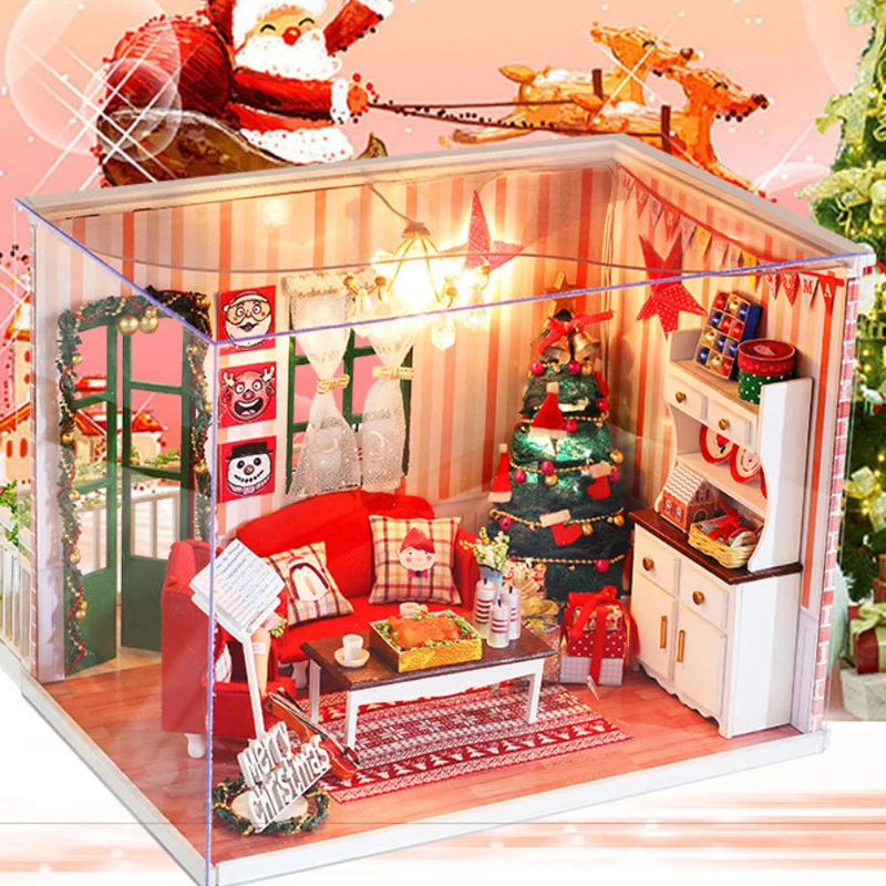 diy christmas dollhouse