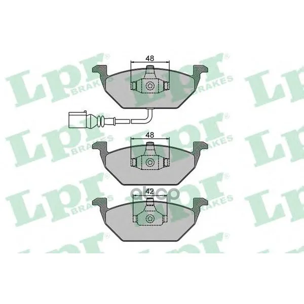 Колодки Тормозные Audi A3 03/Vw G4/G5/Skoda Octavia 1.4/1.6/1.9d Передние Lpr 05p692 Lpr арт. 05P692
