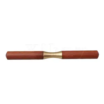 

Yibuy Wood Color Gold Metal Woodwind Stick Pressure Wheel Repair Concave Type