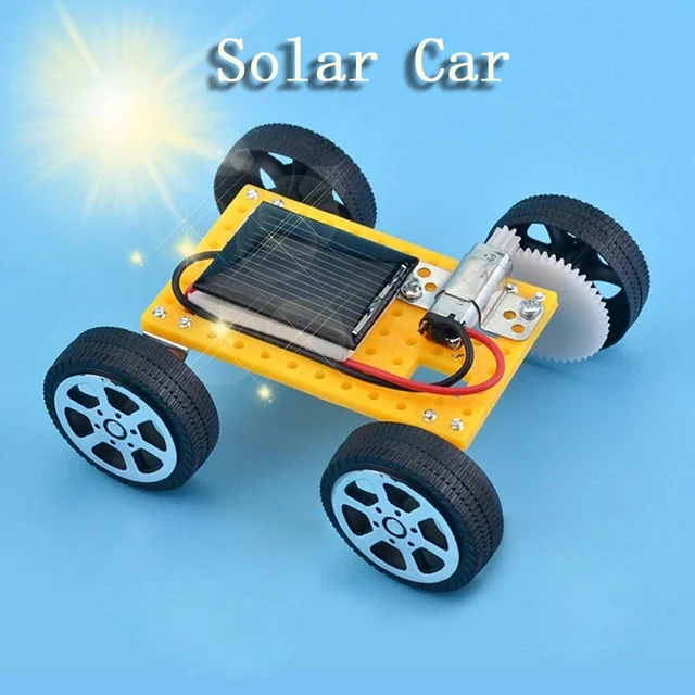 Mini Science Experiment Solar Car Toys for Children DIY Assembled  Solar Powered Toy Set Educational Toys 2