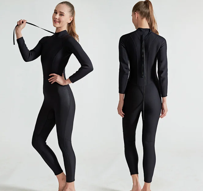 KOMAY 2MM diving suit thick warm long-sleeved one-piece swimsuit cold-proof scratch-proof thorn surfing couple diving suit