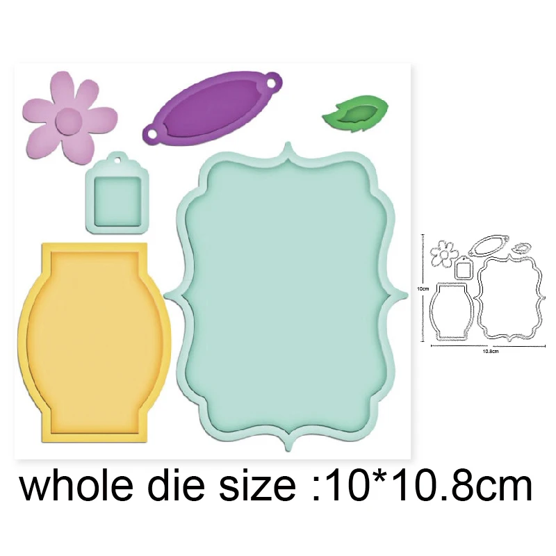 

2020 New Metal Dies Flower Leaf Lace Frame Cutting Dies Scrapbooking Craft dies Embossing Die Cut Album Card Making Stencil dies