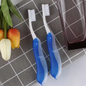 

2Pcs/set Outdoor Travel Camping Mini Portable Soft Bristle Foldable Toothbrushes