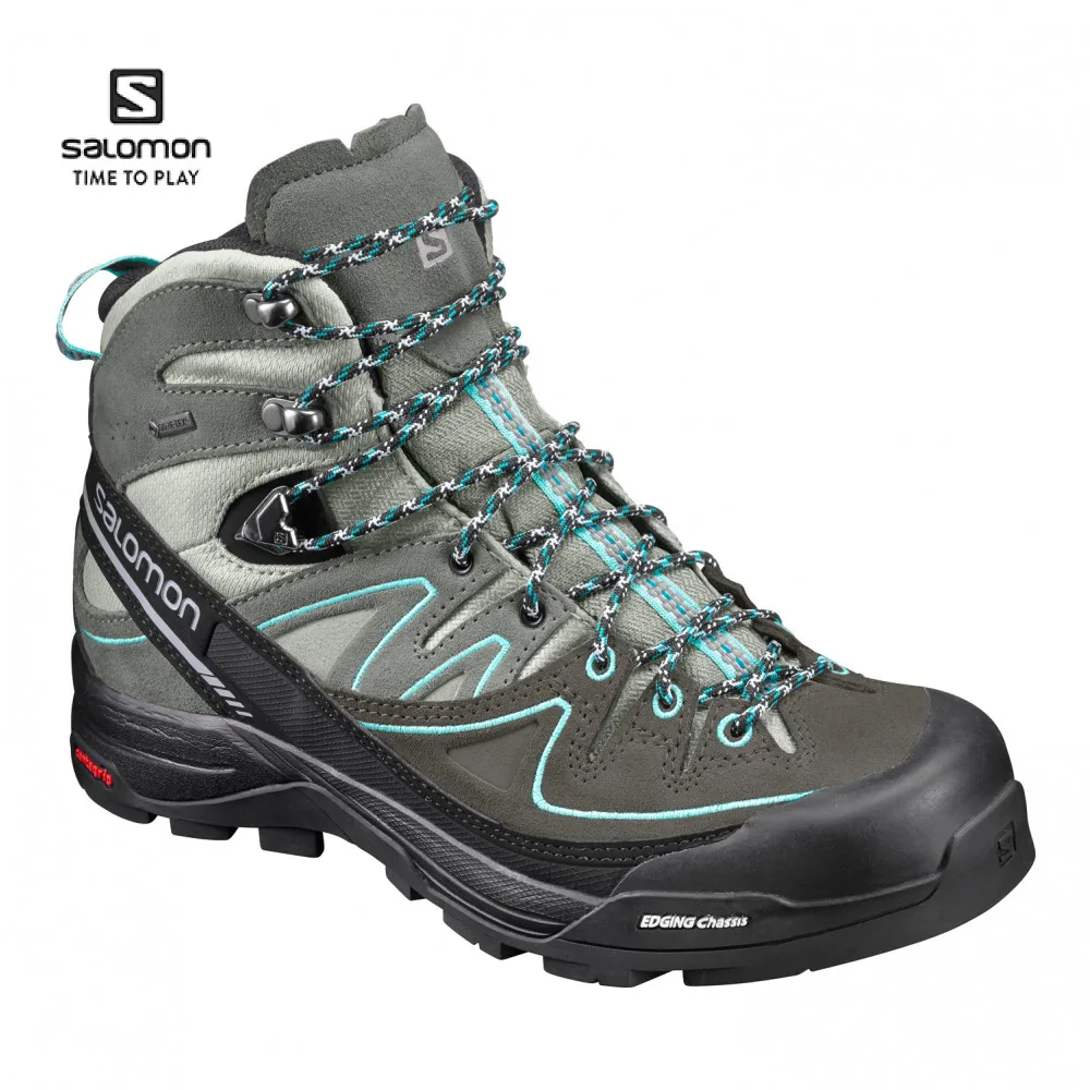 Boots shoes SALOMON X ALP MID LTR GTX® W SHAD/Castor G 0889645172569 Sneakers Hiking for men women winter walking male female footwear tourism krasovki tactical
