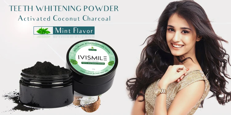 Activated Bamboo Coconut Charcoal Powder Bleaching Powder For Teething