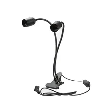 Лампа светодиодная с зажимом-клипсой кронштейн двуглавый E27 держатель, лампа универсальная Соединительная пищевая клипса завод Эдисона винт Аквариум завод лампа Brack