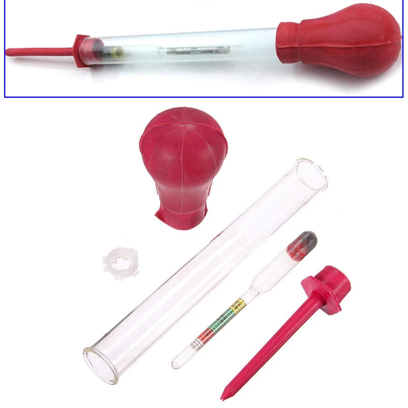 

Auto Parts Car Hydrometer Tester Battery Acid Lead Laboratory Liquid Detector Zone Flooded Tool Accessory Colored