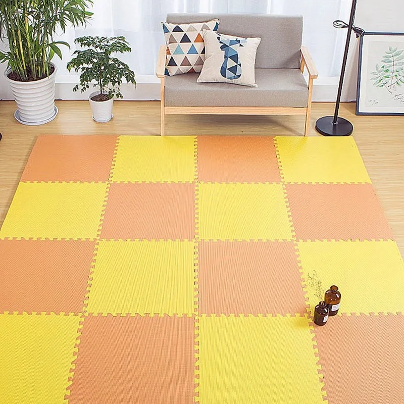 

18pcs Baby EVA Foam Play Puzzle Mat Black and White Interlocking Exercise Tiles Floor Carpet And Rug for Kids Pad