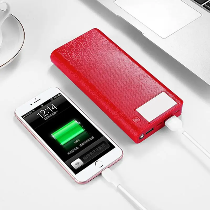 QC 3,0 Dual USB+ type C PD 8x18650 аккумулятор DIY power Bank Box светодиодный светильник быстрое зарядное устройство для iPhone samsung сотового телефона планшета