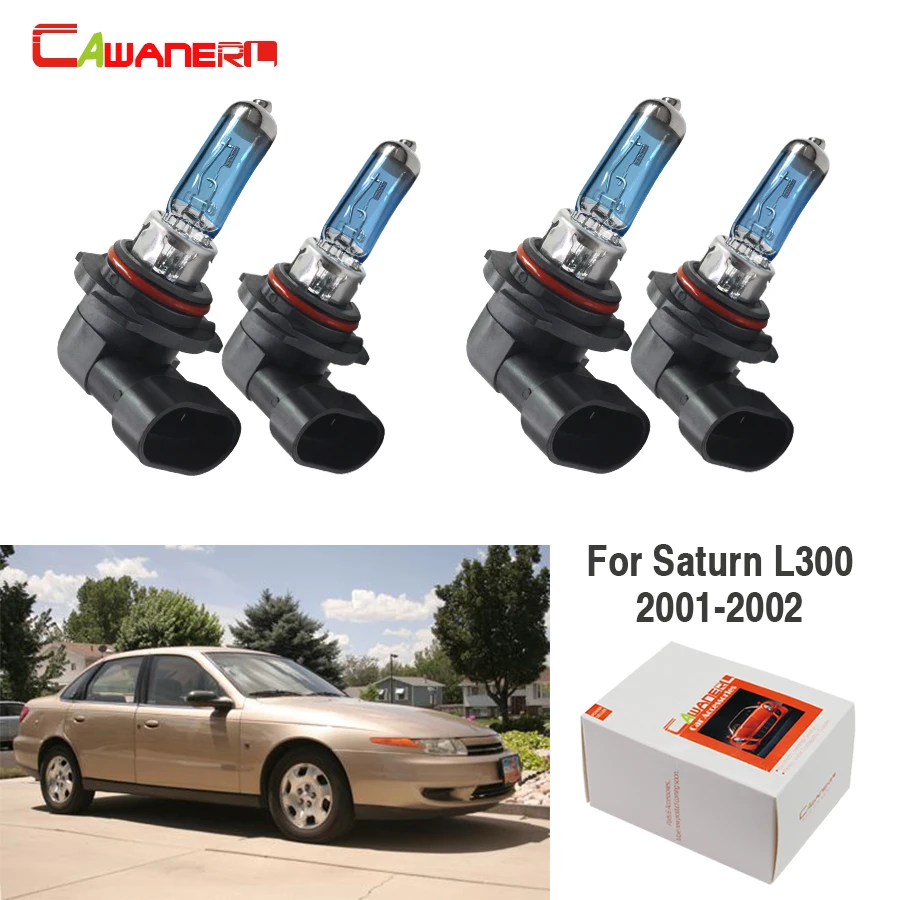 

Cawanerl для Saturn L300 Sedan 2.2L 2001 2002 100W 9006 + 9005, автомобильный Стайлинг, галогенная лампа, фара дальнего и ближнего света, высокая яркость