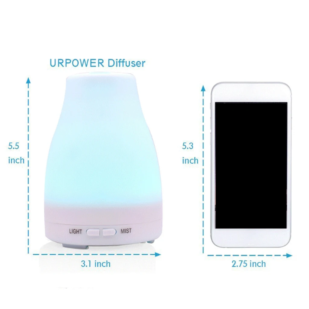 Portable Air Humidifier, Creative Air Diffuser with Night Light, USB Mini Air Humidifier, Large Capacity for Office