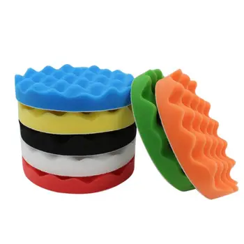

10pcs 3/4/5/6" Car Sponge Polishing Pad Buffing Waxing Mat Polisher Buffer Tool
