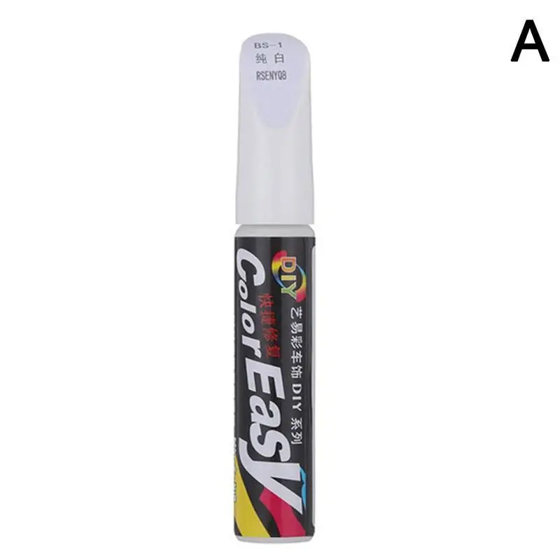 1pc Car Professional Paint Pen Waterproof Car Painting Pen Up Scratch Coat Clear Repair Remover Car Mending Fill Paint Pen - Цвет: White