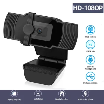 

5MP 1080P Webcam Mini Computer PC WebCamera with Microphone Rotatable Cameras for Live Broadcast Video Calling Conference Work