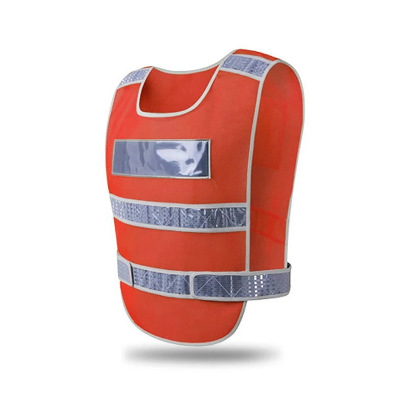 Светоотражающий жилет высокая видимость безопасности шестерни открытый предохранительный бак верхняя конструкция предупреждение для водителя внешняя одежда - Цвет: 1