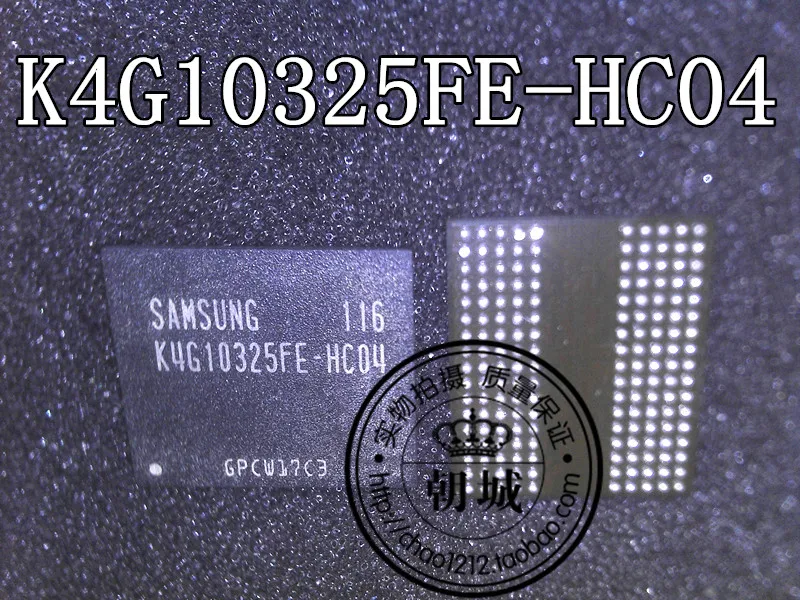 5 шт./лот K4G10325FE-HC04 K4G10325FE-HC05 K4G10325FG-HC04 K4G10325FC