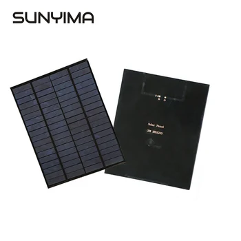 

SUNYIMA-2PCS 18v 5w/12v/5w Solar Charging Panels Charge The Phone Customizable PET Laminate Solar Diy Mobile Phone Charging