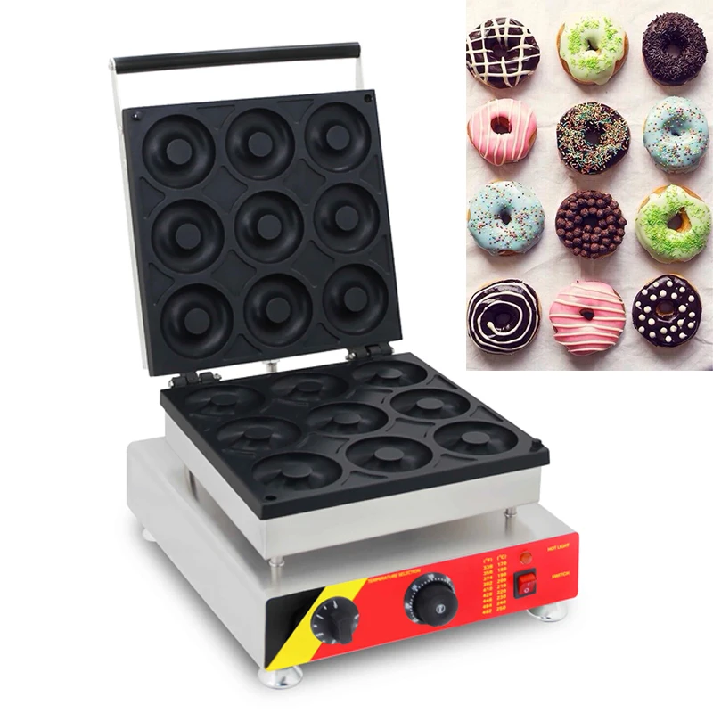 

Donut Machine Stainless Steel Body Sweet Wheat Circle Commercial Snack Equipment NP-100 Non-stick coated donut maker 110v/220v