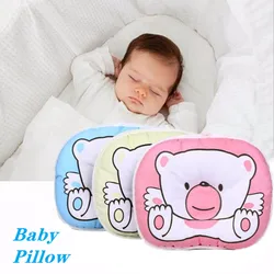 Candy Color Cute Gift Newborn Infant Anti-Roll Cotton Little Bear Shaping Pillow Infant Bedding