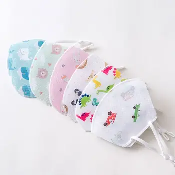 

3Pcs Children Kids Four-layer Non-woven Mask Disposable pollution Breathable Fa Protective Cover