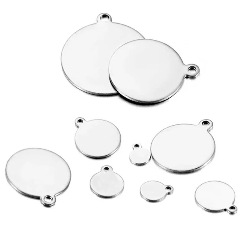 Blank Stainless Steel Tags Mirror Polished  Stainless Steel Stamping Blanks  Tags - Charms - Aliexpress