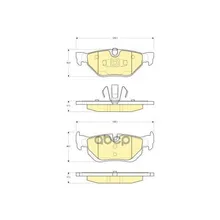 Колодки Тормозные Bmw E81/E87/E90/E91/E84 X1 Задние Girling 6116262 Girling арт. 6116262