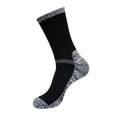 Morematch спортивные носки для бега, марафона, велоспорта, альпинизма, фитнеса, дышащие дезодорирующие баскетбольные носки, чулки, размер 41-46 - Цвет: Черный