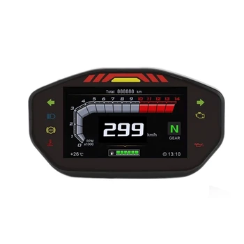

Universal Motorcycle LCD Digital Speeeter TFT Motorcycle Oeter with 6 Gear Backlight For1,2,4 Cylinders Meter