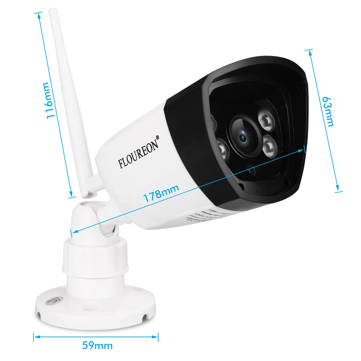 Floureon 4CH беспроводной CCTV 1080P DVR комплект открытый wi-fi/WLAN 720P 1.0MP IP камера безопасный видеорегистратор система NVR EU