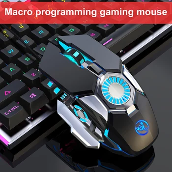 

High Speed Plug And Play USB Interface 6400dpi 7 Buttons Macro Programming 3D Rubber Roller Breathing Light Gaming Mouse Wired