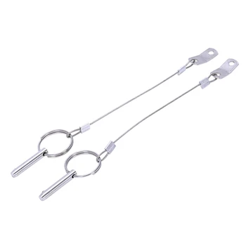 

Stainless Steel Bimini top Ball pin with Lanyard - Ball pin Style