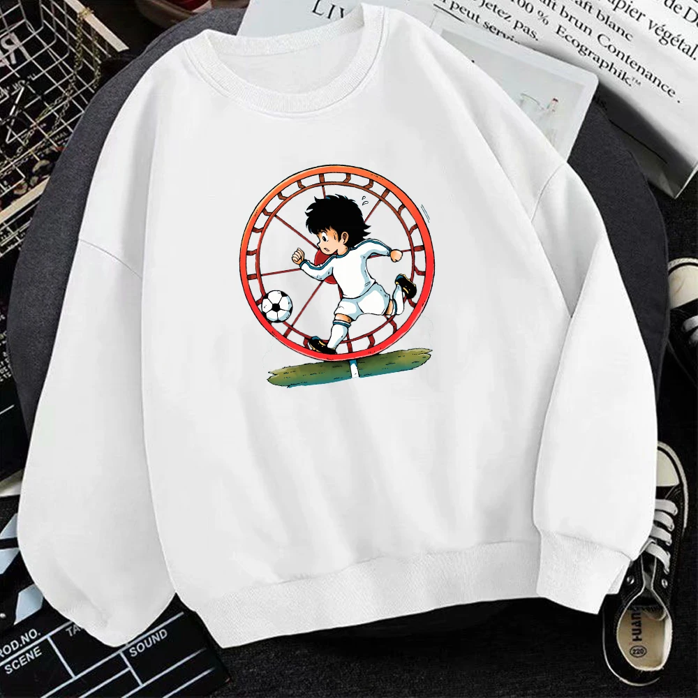 Толстовка Captain Tsubasa мужская повседневная японское аниме худи Свитшот в стиле