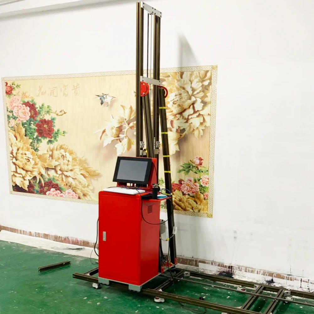  Vertical Wall Painting Printer 3D Wall Printing Equipment To Print On Wall With Special Water Based