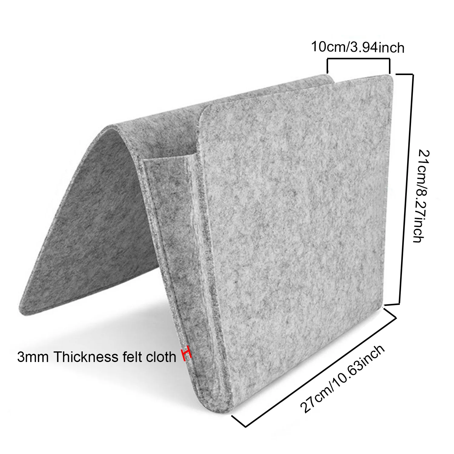 Behogar 2mm Thickness Contains Felt Bedside Hanging Organizer Storage Bag Caddy Pocket Organizer for Table Sofa Beds Hotel Behogar 2mm Thickness Contains Felt Bedside Hanging Organizer Storage Bag Caddy Pocket Organizer for Table Sofa Beds Hotel