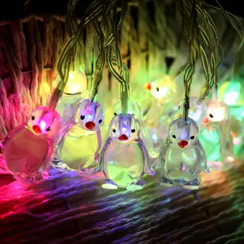 

LemonBest LED Penguin String Light Penguin Animal Shape String Lights10-LED 1.65M Atmosphere Decoration Holiday Lighting