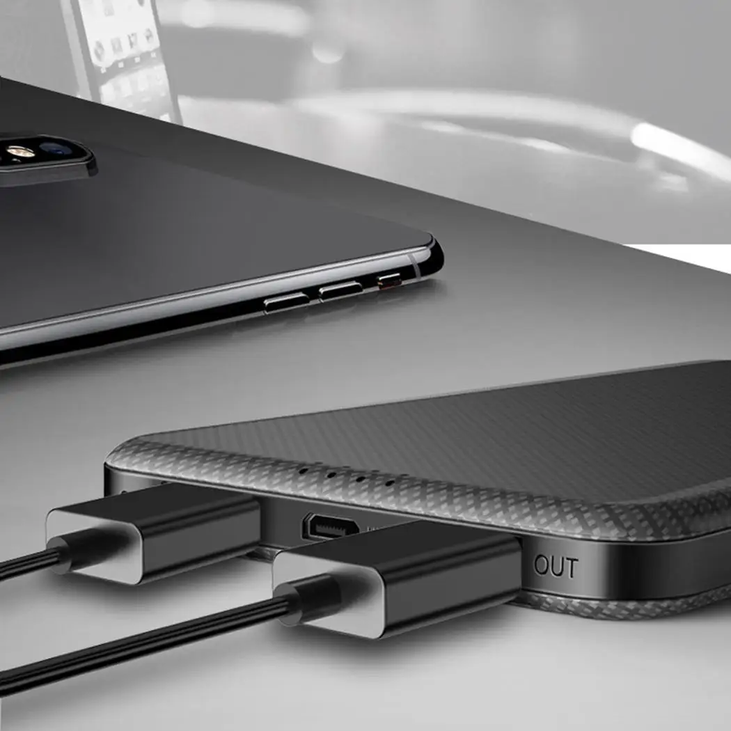 10000 мАч power Bank Тонкий портативный Chager Мобильная Внешняя батарея 2USB bank Poverbank для Xiaomi