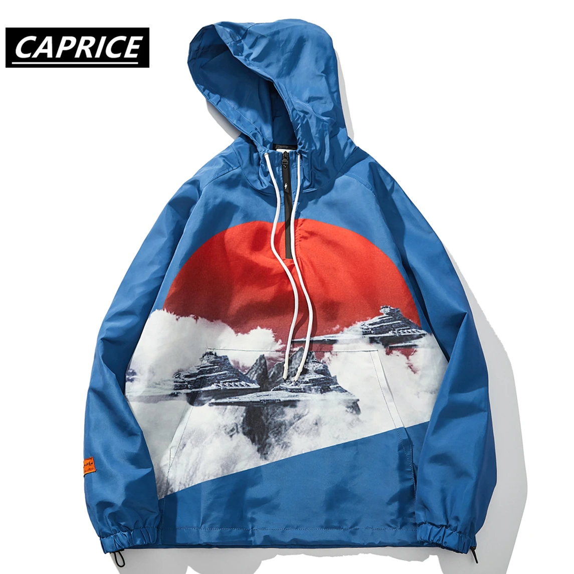 

Japanese Style Printed Men Jacket 2019 Autumn Fashion Casual Streetwear Loose Tops Harajuku Hip Hop Cargo Male Coat