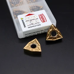 Wnmg080404 ma 9125 inserções de carboneto cnc torno ferramentas 10 pçs wnmg 080404 ferramentas de lâmina de torneamento externo para aço