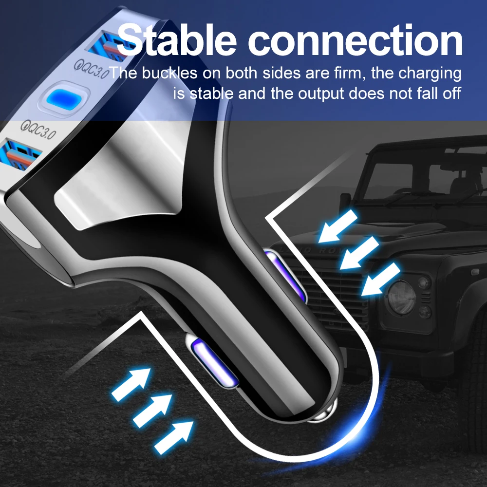 Универсальный двойной USB Quick Chage 3 0 Автомобильное зарядное устройство для iPhone samsung
