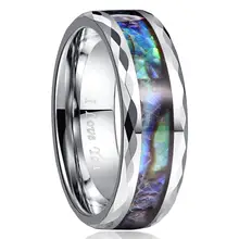 8 мм шириной 2,3 мм полированное ограненное кольцо из вольфрамовой стали, мужское и Женское Обручальное кольцо из карбида