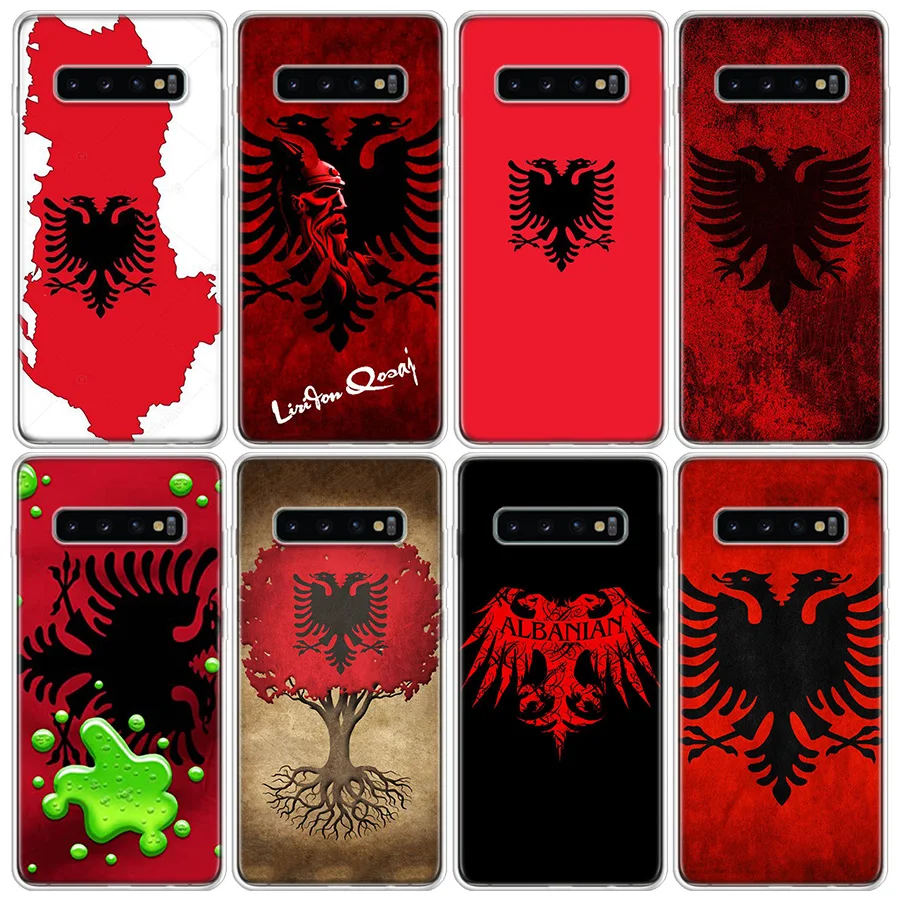 

Albania Flag Eagle Phone Case For Samsung Galaxy S7 S8 S9 S10 S10E S20Ultra Plus Lite J4 J6 J8Plus Note 8 9 10 Plus Lite Cover