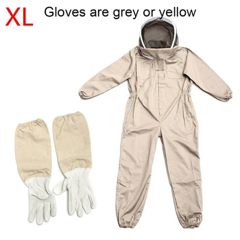 

Bee Proof With Glove Safety Farm Professional Full Body Garden Veil Hood Protective Clothing Unisex Beekeeping Suit Ventilated
