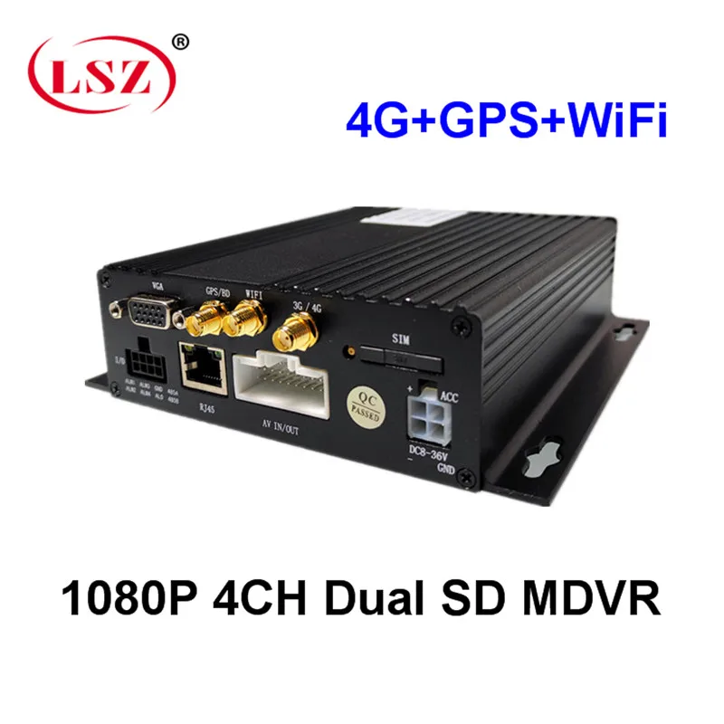 Автобусный MDVR 4G GPS WIFI Автомобильный видео CCTV монитор хост 4CH SD карта Мобильный dvr|dvr